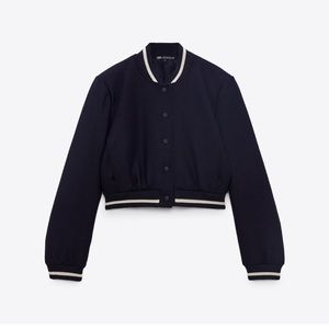 Sold out cropped bomber jacket zara size small